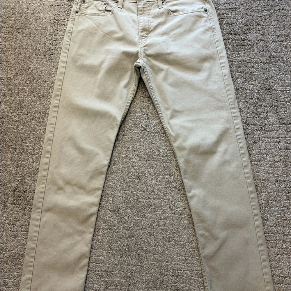 Men’s Levi’s 502 Tapered Jeans 33x34 Khaki